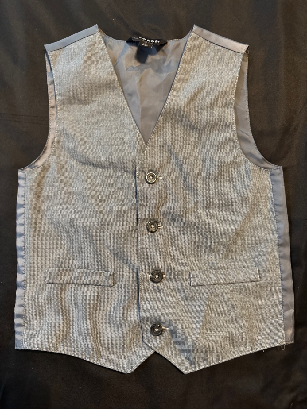 Boy’s Gray Dress Vest - Classic Tailored Vest